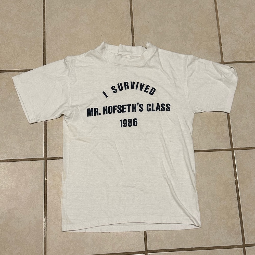 Vintage 1986 I Survived Shirt